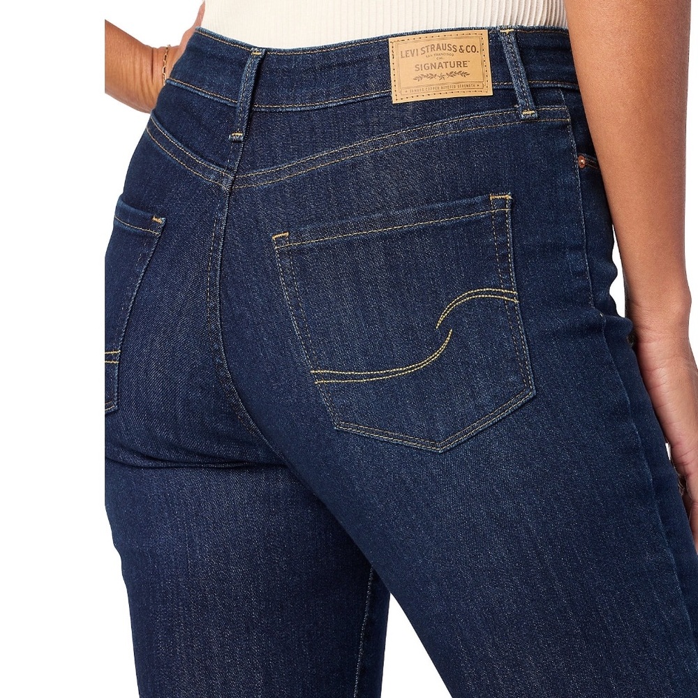 Signature by Levi Strauss Women's Skinny Jeans - Dark Blue - Picture 5 of 16